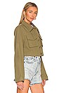view 2 of 4 Angeles Cropped Jacket in Olive Green