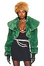 view 1 of 5 Zoe Cropped Jacket in Spruce Green