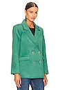 view 3 of 6 Melrose Jacket in Aqua Blue