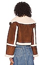 view 4 of 5 Dutton Cropped Jacket in Sepia Brown