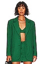 view 1 of 5 Avery Blazer in Green & Black