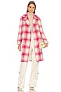view 1 of 4 Kanani Coat in Pink Plaid