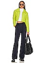view 4 of 4 Bushwick Cropped Puffer Jacket in Lime Green
