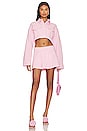 view 4 of 4 Sean Cropped Jacket in Candy Pink