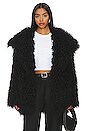 view 1 of 4 Amani Faux Fur Coat in Onyx Black