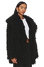 view 2 of 4 Amani Faux Fur Coat in Onyx Black