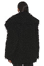 view 3 of 4 Amani Faux Fur Coat in Onyx Black
