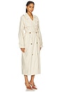 view 3 of 4 x Maggie MacDonald Leah Trench Coat in Almond Cream