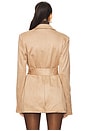 view 4 of 5 Eva Faux Suede Jacket in Light Tan