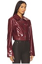 view 2 of 4 Catherine Faux Leather Jacket in Oxblood