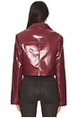view 3 of 4 Catherine Faux Leather Jacket in Oxblood