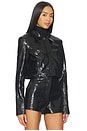 view 3 of 6 Arden Faux Croc Jacket in Black