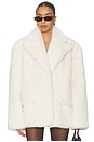 view 1 of 4 Lorelai Faux Fur Coat in Ivory