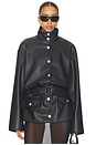 view 1 of 4 Isabela Faux Leather Jacket in Black