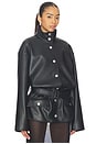 view 2 of 4 Isabela Faux Leather Jacket in Black