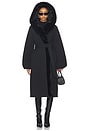view 4 of 4 Susanna Faux Fur Coat in Black