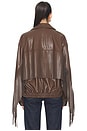 view 5 of 6 CHAQUETA SANNA in Chocolate Brown