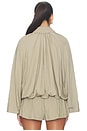 view 4 of 5 BLOUSON MATILDA in Grey Olive