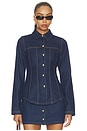 view 1 of 6 Meredith Denim Jacket in Dark Indigo