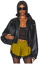 view 1 of 5 Javadi Faux Leather Jacket in Black