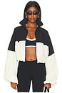 view 2 of 5 BLOUSON ROMEE in Black & Cream