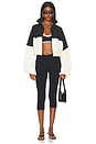 view 6 of 5 BLOUSON ROMEE in Black & Cream