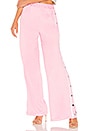 view 1 of 4 Athletic Snap Track Pant in Pink & White