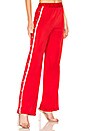 view 2 of 4 Athletic Snap Track Pant in Red & White