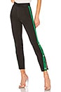 view 1 of 4 On Track Legging in Black & Green