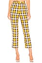 view 1 of 4 Britta Pant in Yellow Plaid