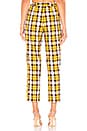 view 3 of 4 Britta Pant in Yellow Plaid
