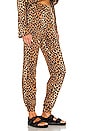 view 2 of 4 Cropped Jogger in Chocolate Leopard