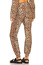 view 3 of 4 Cropped Jogger in Chocolate Leopard