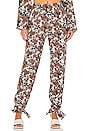 view 1 of 4 Tie Ankle Sweatpant in Red Victorian Floral