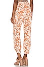 view 3 of 4 Kacey Pant in Caramel Brown Floral
