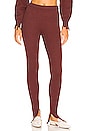 view 1 of 4 Dion Distressed Knit Legging in Umber Brown