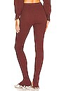view 3 of 4 Dion Distressed Knit Legging in Umber Brown