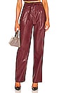 view 1 of 4 BARDOT 바지 in Burgundy