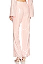 view 3 of 5 Leighton Sequin Pant in Champagne Pink