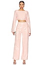 view 4 of 5 Leighton Sequin Pant in Champagne Pink