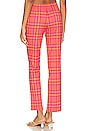 view 3 of 4 Rodeo Pant in Pink & Orange Plaid