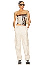 view 4 of 4 Rylee Faux Leather Pant in Bone White