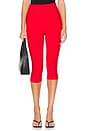 view 1 of 4 Cindy Cropped Capri Pant in Red