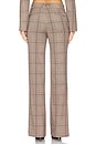 view 4 of 6 Bonnie Pant in Brown Plaid Multi