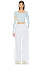 view 5 of 6 x Emma Rose Swift Pant in Ocean Stripe