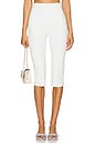 Cindy Cropped Capri Pant in White