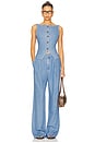 view 5 of 6 Agathe Pant in Light Denim