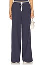 Ashley Pant in Navy & Grey Pinstripe