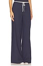 view 2 of 6 Ashley Pant in Navy & Grey Pinstripe