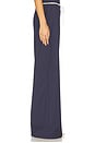 view 3 of 6 Ashley Pant in Navy & Grey Pinstripe